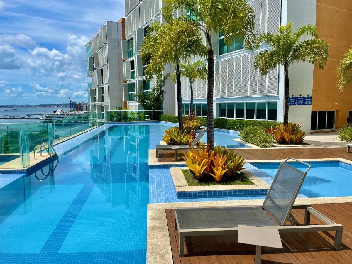 살바도르 Cloc Marina Vista Mar P/ A Baia De Todos Os Santos 아파트 외부 사진