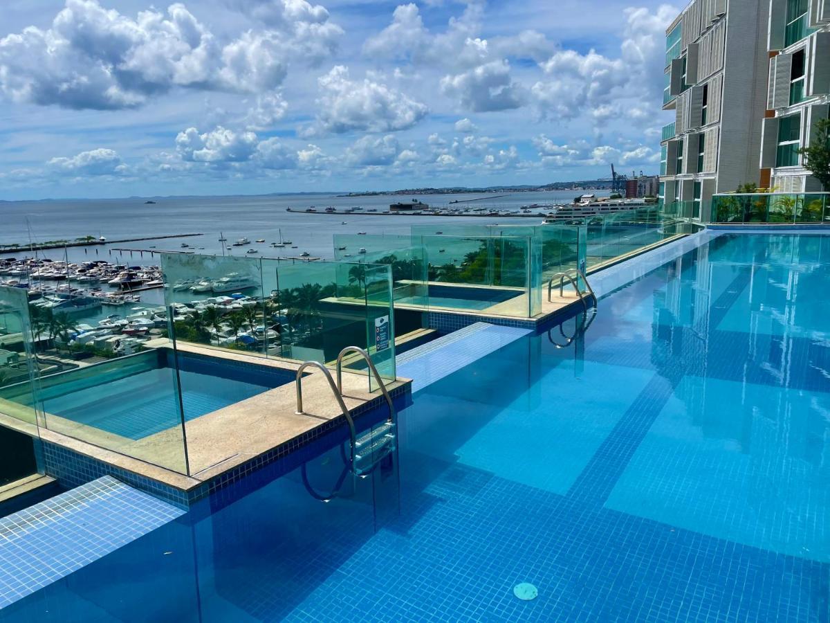 살바도르 Cloc Marina Vista Mar P/ A Baia De Todos Os Santos 아파트 외부 사진
