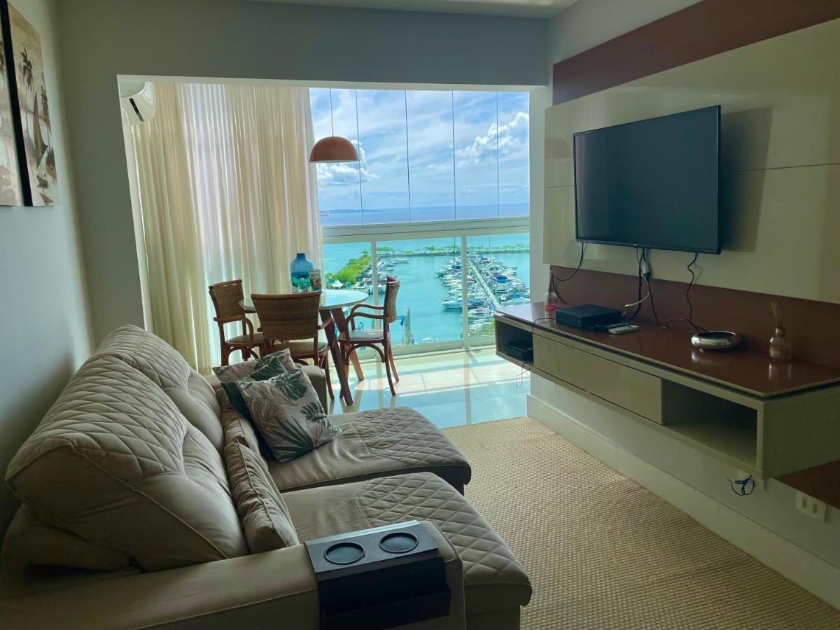 살바도르 Cloc Marina Vista Mar P/ A Baia De Todos Os Santos 아파트 외부 사진
