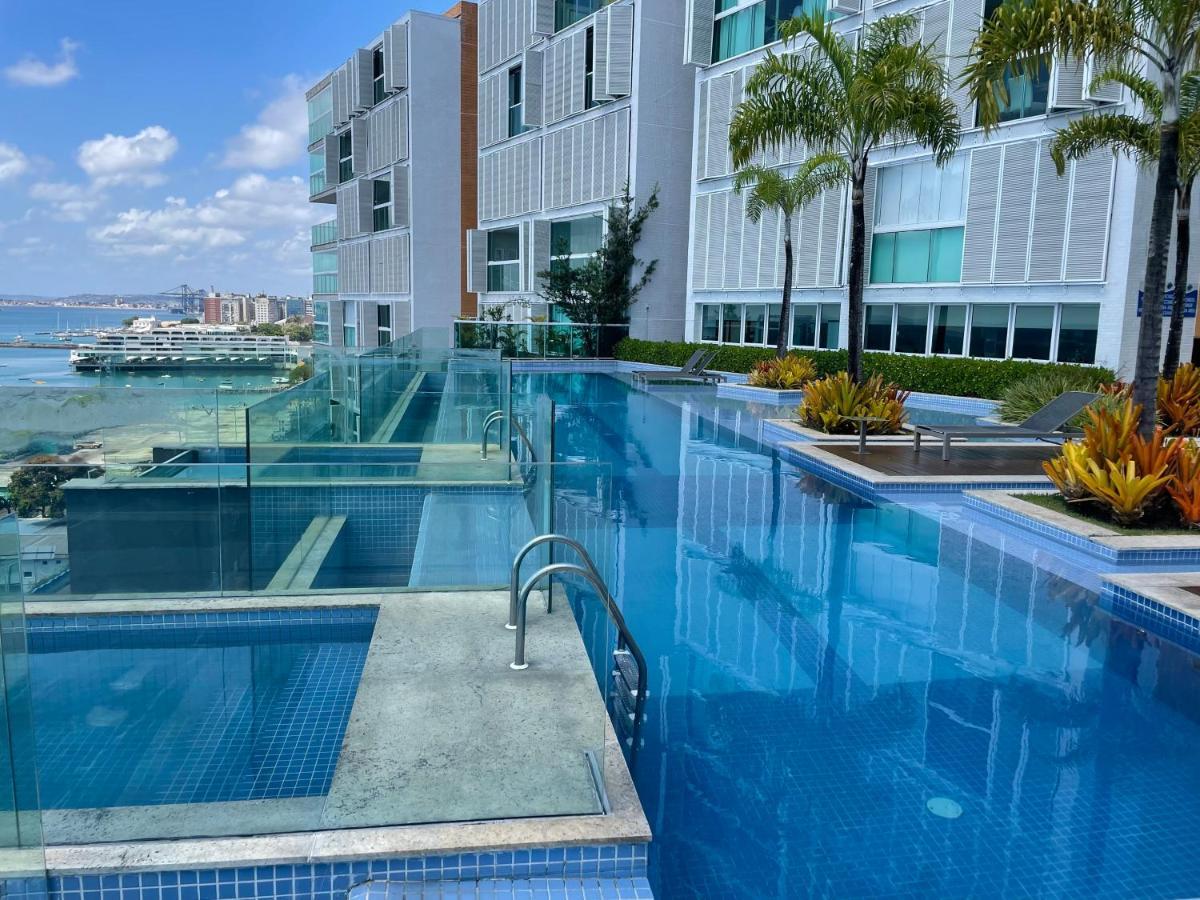 살바도르 Cloc Marina Vista Mar P/ A Baia De Todos Os Santos 아파트 외부 사진