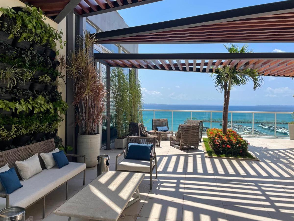 살바도르 Cloc Marina Vista Mar P/ A Baia De Todos Os Santos 아파트 외부 사진