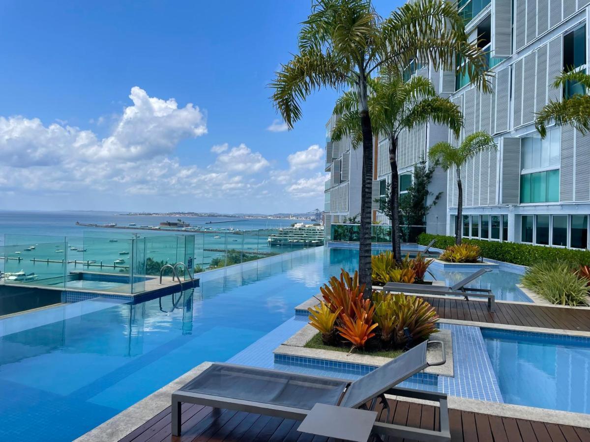 살바도르 Cloc Marina Vista Mar P/ A Baia De Todos Os Santos 아파트 외부 사진