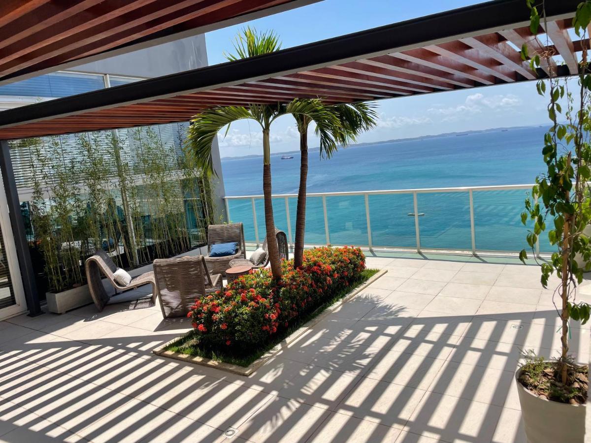 살바도르 Cloc Marina Vista Mar P/ A Baia De Todos Os Santos 아파트 외부 사진