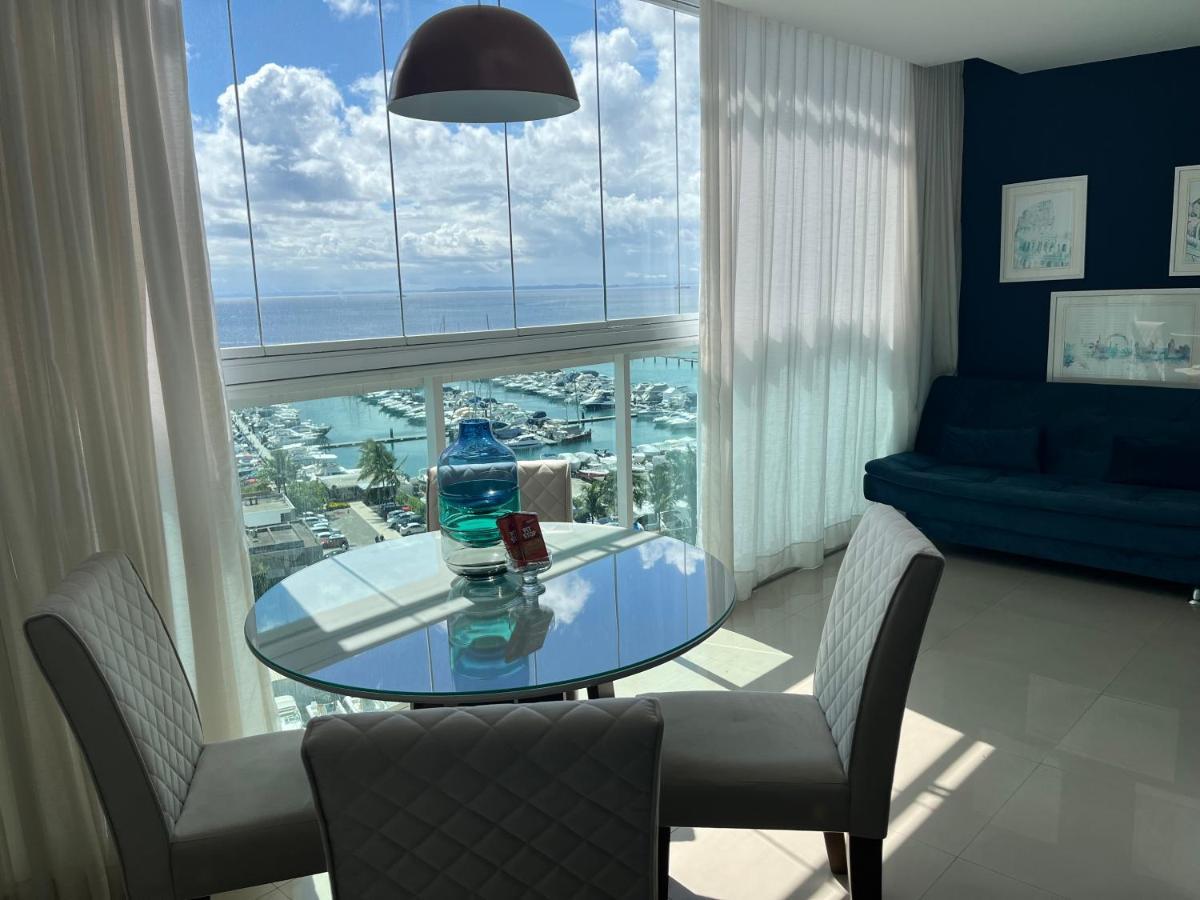 살바도르 Cloc Marina Vista Mar P/ A Baia De Todos Os Santos 아파트 외부 사진