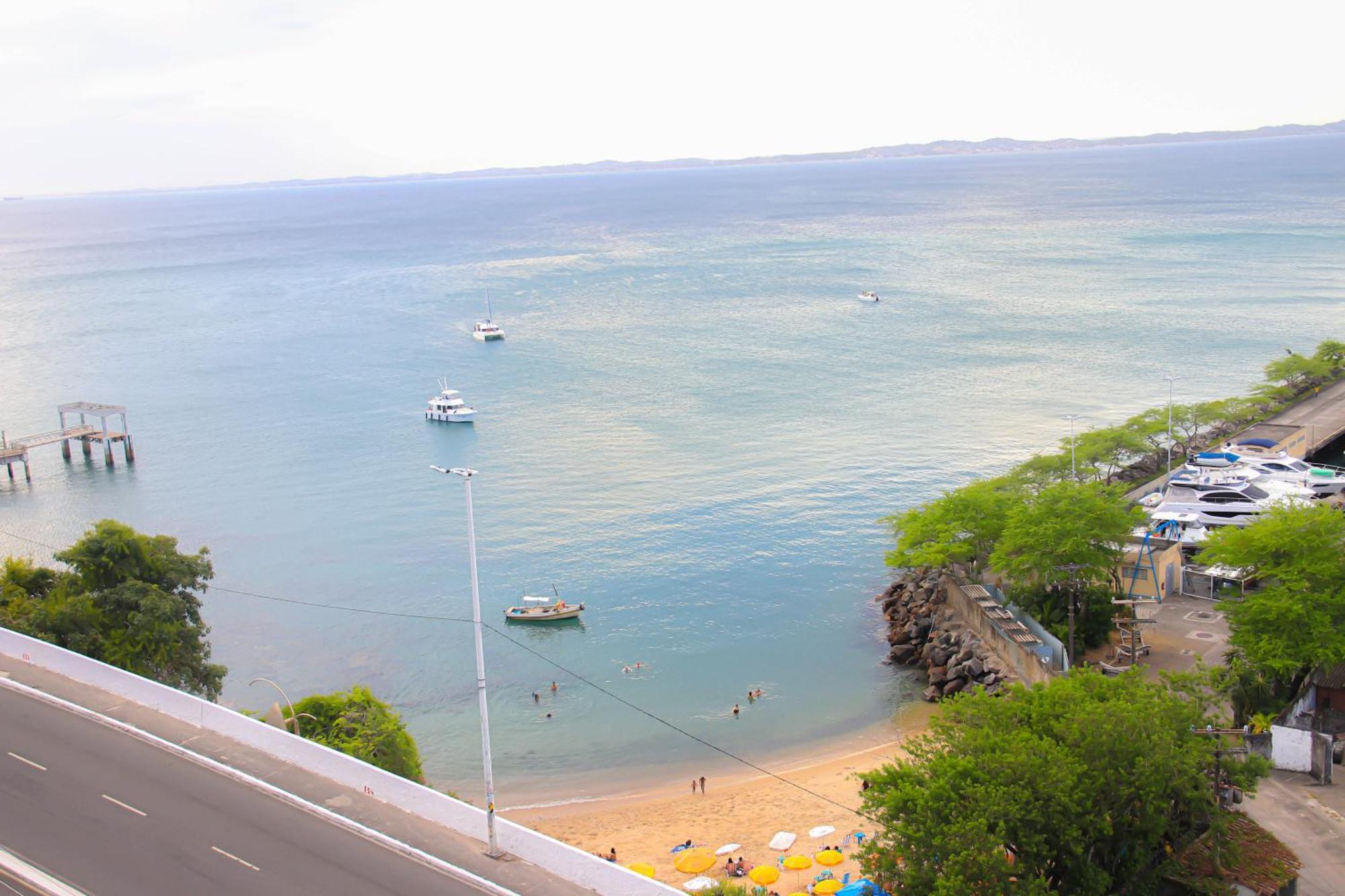 살바도르 Cloc Marina Vista Mar P/ A Baia De Todos Os Santos 아파트 외부 사진