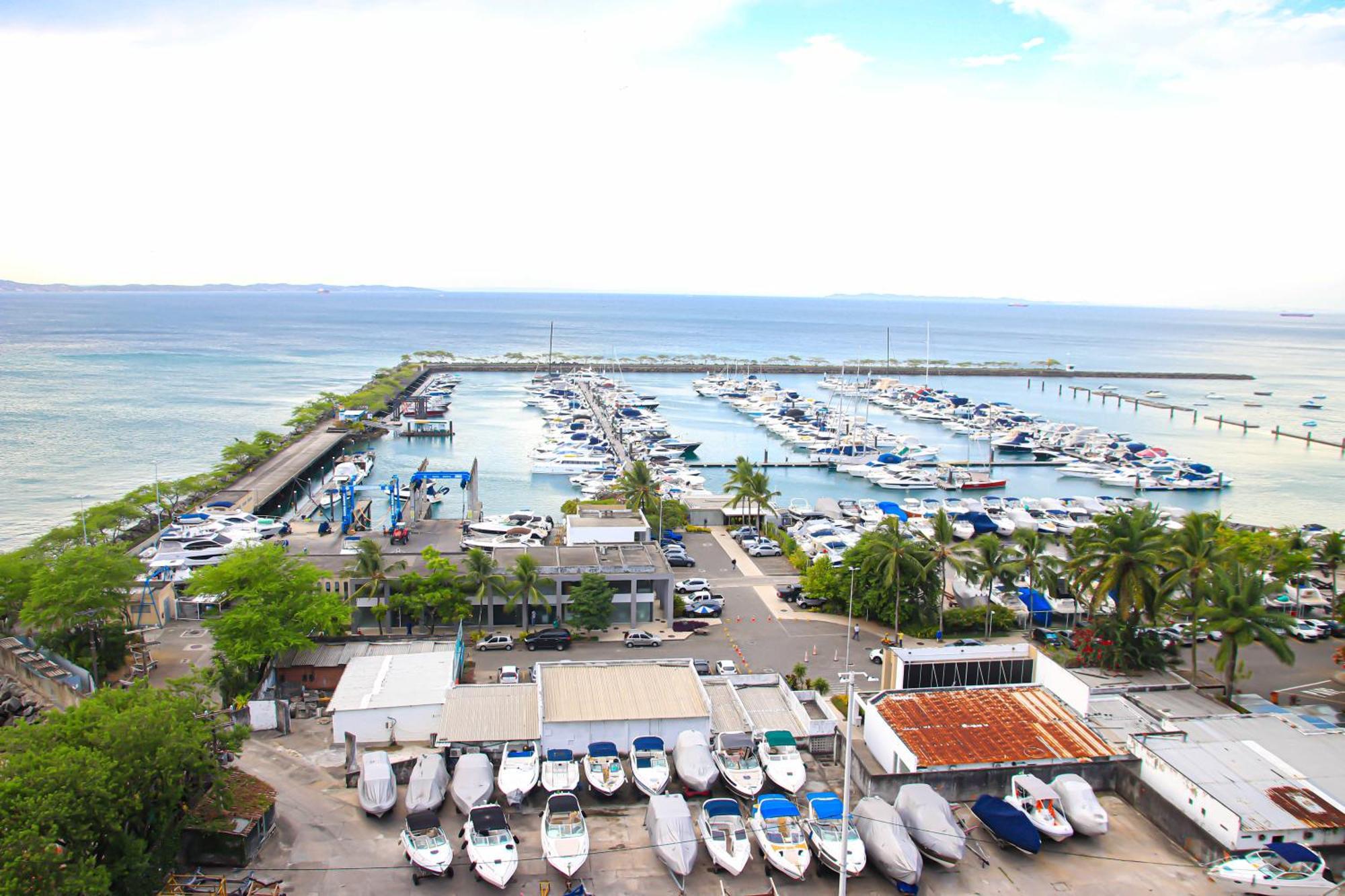 살바도르 Cloc Marina Vista Mar P/ A Baia De Todos Os Santos 아파트 외부 사진