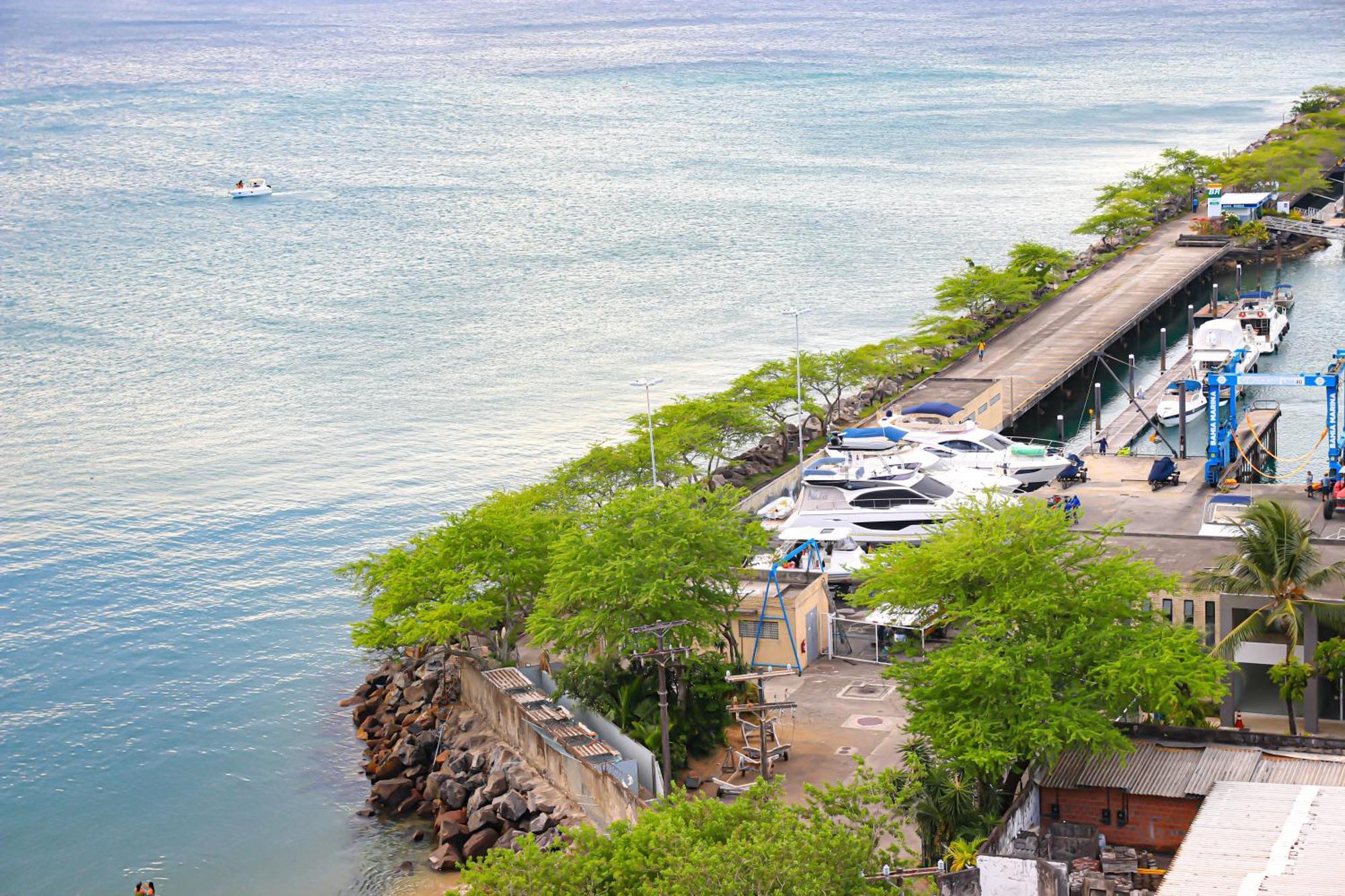 살바도르 Cloc Marina Vista Mar P/ A Baia De Todos Os Santos 아파트 외부 사진