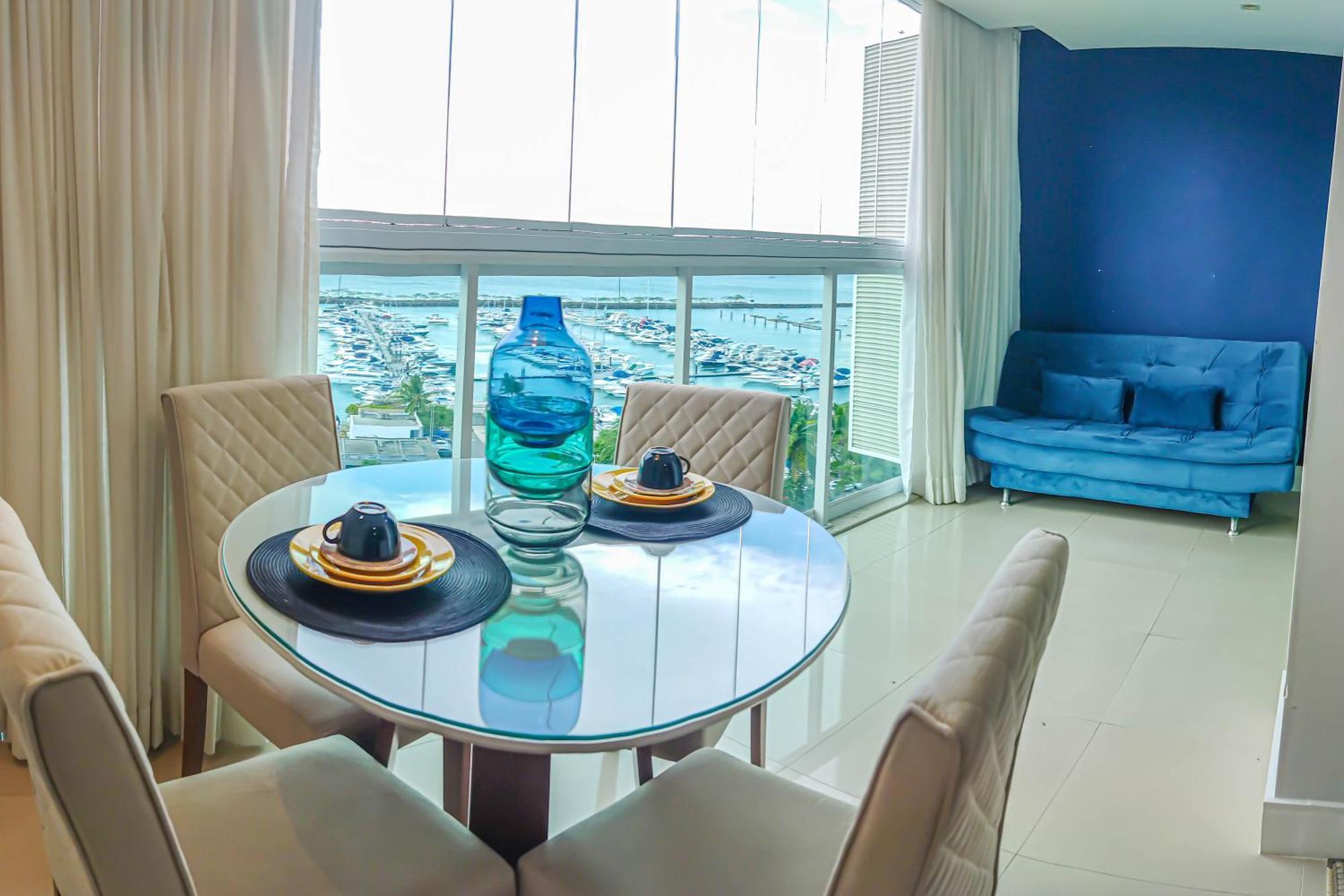 살바도르 Cloc Marina Vista Mar P/ A Baia De Todos Os Santos 아파트 외부 사진