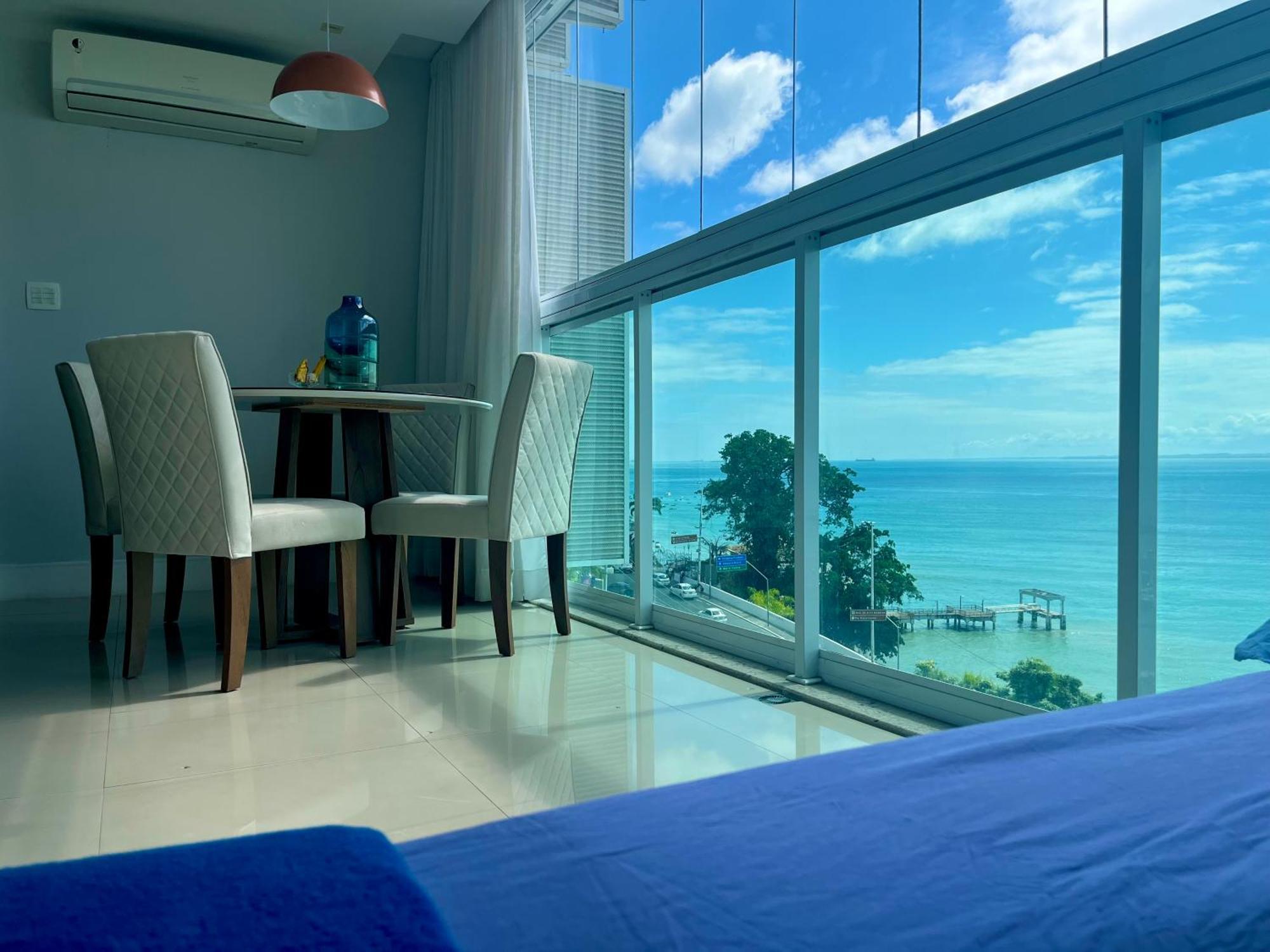 살바도르 Cloc Marina Vista Mar P/ A Baia De Todos Os Santos 아파트 외부 사진
