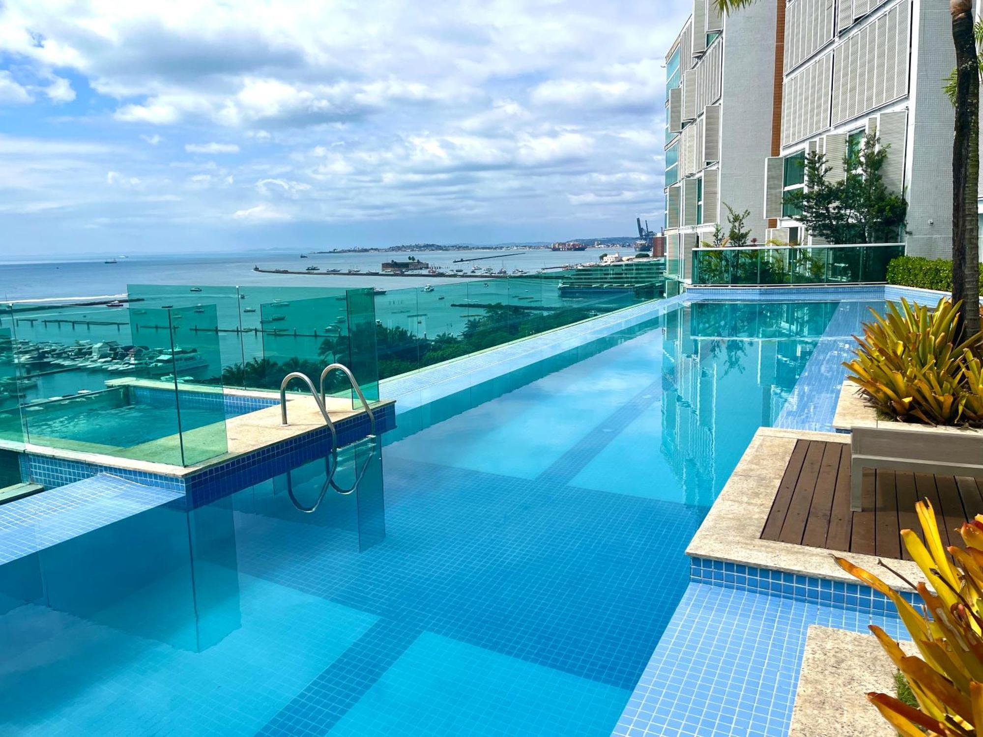 살바도르 Cloc Marina Vista Mar P/ A Baia De Todos Os Santos 아파트 외부 사진
